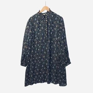 Tory Burch Long Sleeve Floral Dress SZ 14